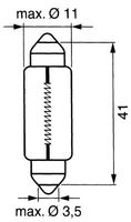 ŽARNICA 12V 5W  SV 8.5  11x40 SULFIT