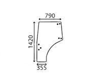 STEKLO KABINE VRAT levo KUBOTA M8540 (Narrow) kabina: OEM Kubota STEKLO KABINE VRAT levo KUBOTA M8540 (Narrow) kabina: OEM Kubota