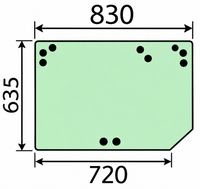 STEKLO KABINE ZADAJ zgoraj JCB FASTRACK 2135 STEKLO KABINE ZADAJ zgoraj JCB FASTRACK 2135