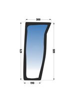 STEKLO KABINE SPREDAJ spodaj DESNO LAMBORGHINI CRONO 574-70 - SAME ARGON 50 kabina: LUGSTEIN LK87 STEKLO KABINE SPREDAJ spodaj DESNO LAMBORGHINI CRONO 574-70 - SAME ARGON 50 kabina: LUGSTEIN LK87