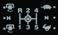NALEPKA SHEMA "KARDAN, Prestave(R,2,4,1,3,5) Reduktor (ŽELVA, N, ZAJEC)"  ZETOR