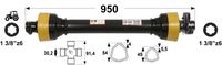 KARDAN T5 L=950 mm S SKLOPKO STRIŽNO 2500 Nm KARDAN T5 L=950 mm S SKLOPKO STRIŽNO 2500 Nm