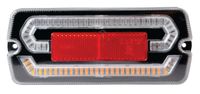 SVETILKA STOP LED leva184x76x22mm   12V   FUNKCIJE: pozicija, smerokaz-DINAMIČNI PREMIK, stop,   homologirana; razdalja za montažo med luknjami: 168