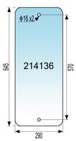 STEKLO KABINE SPREDAJ spodaj LEVO ali DESNO FIAT 70-90 kabina: MAUSER A-582