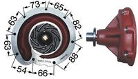 ČRPALKA VODE TURBINA CASE TIPI TRAKTORJA:238-248-258-268-285-288-385-395-454-474-484-485-485XL-495-495XL-574-584-585-585XL-595-595XL--674-684-685-685X