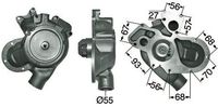 ČRPALKA VODE z=16 MF-MASSEY FERGUSON 4225-4235-4325-4335-4345-4355-6235-6245-6255-6260-6270-6280-6290-8210-Teleskoplader 8925-8295T-8926-8926T-8937-89