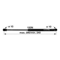 AMORTIZER KABINE L=390 F=150N PP-PP CASE AMORTIZER KABINE L=390 F=150N PP-PP CASE