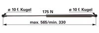 AMORTIZER KABINE L=565 F=175N RENAULT