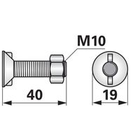 VIJAK PLUGA 10x40 2-ROBNI