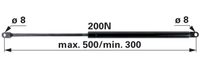 AMORTIZER KABINE L=500 F=200N FIAT MAUSER gt: 181068 AMORTIZER KABINE L=500 F=200N FIAT MAUSER gt: 181068