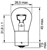 ŽARNICA P21W 12V 21W BA15S ŽARNICA P21W 12V 21W BA15S