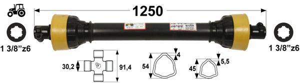 KARDAN T5 L= 1250 mm DIREKTNI KARDAN T5 L= 1250 mm DIREKTNI