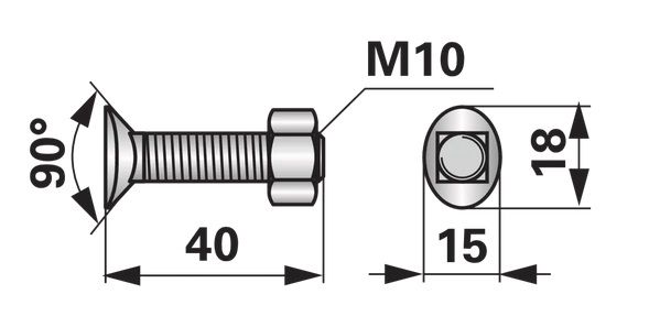 VIJAK MOTIKE PREDSETVENIKA M10X40 VIJAK MOTIKE PREDSETVENIKA M10X40