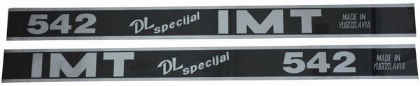 NALEPKA  ČRNA SET NT  "IMT DL specijal 542