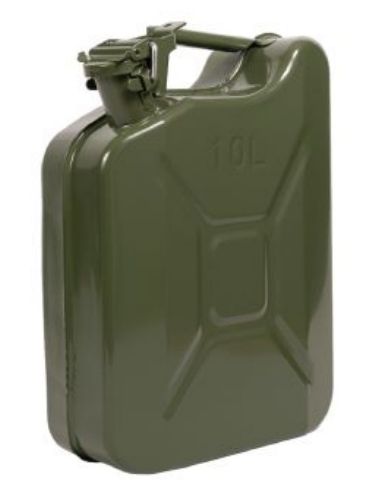 POSODA  ZA GORIVO KOVINSKA ZELENA 1/10L