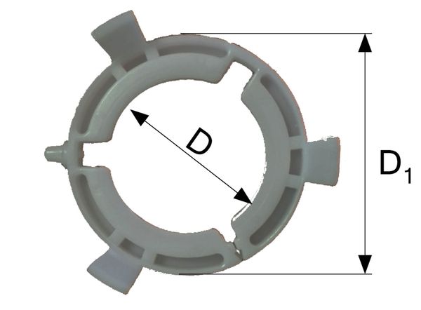 LEŽAJ PVCI ZA ,T8, D=75 D1=96