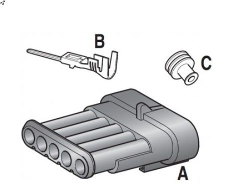 KONEKTOR VODOTESNI M (moški) 5-polni S-SEAL 150 KONEKTOR VODOTESNI M (moški) 5-polni S-SEAL 150