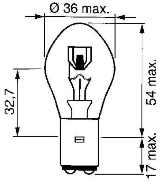 ŽARNICA SIMETRIČNA 12V 45/40W BA20D ŽARNICA SIMETRIČNA 12V 45/40W BA20D
