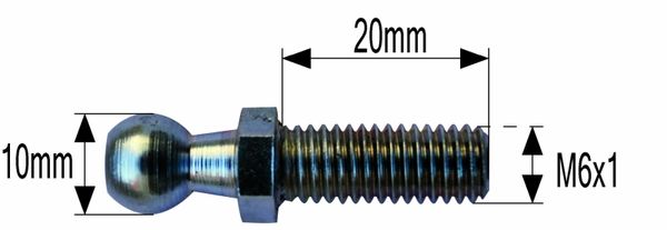 BUČKA AMORTIZERJA STEKLA ZGLOBA PLINA samo bučka M6x1 FIbučke=10mm zev ključa=10mm Lnavoja=20mm BUČKA AMORTIZERJA STEKLA ZGLOBA PLINA samo bučka M6x1 FIbučke=10mm zev ključa=10mm Lnavoja=20mm