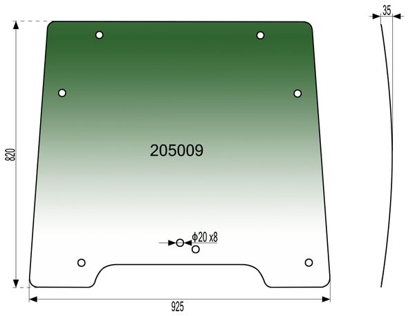 STEKLO KABINE SPREDAJ zgoraj GOLDONI ASTER 35-40-50 kabina: LOCHMANN GL8