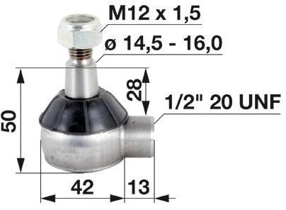 ZGLOB VOLANA notranji desni colski 1/2" G20 K14.5mm MF-MASSEY FERGUSON 35-135-148-230-240-250-550