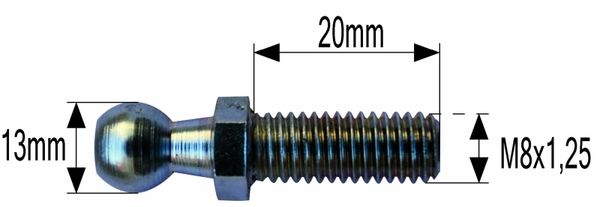 BUČKA AMORTIZERJA STEKLA ZGLOBA PLINA samo bučka M8x1.25 FIbučke=13mm zev ključa=22mm Lnavoja=20mm BUČKA AMORTIZERJA STEKLA ZGLOBA PLINA samo bučka M8x1.25 FIbučke=13mm zev ključa=22mm Lnavoja=20mm