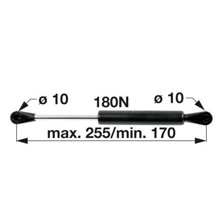 AMORTIZER KABINE L=255 F=180N FIAT AMORTIZER KABINE L=255 F=180N FIAT
