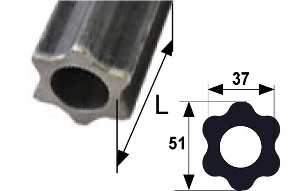 CEV L= 3000 mm ZVEZDASTA POSAMIČNA CEV L= 3000 mm ZVEZDASTA POSAMIČNA