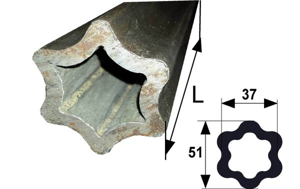 CEV L= 3000 mm ZVEZDASTA POSAMIČNA CEV L= 3000 mm ZVEZDASTA POSAMIČNA