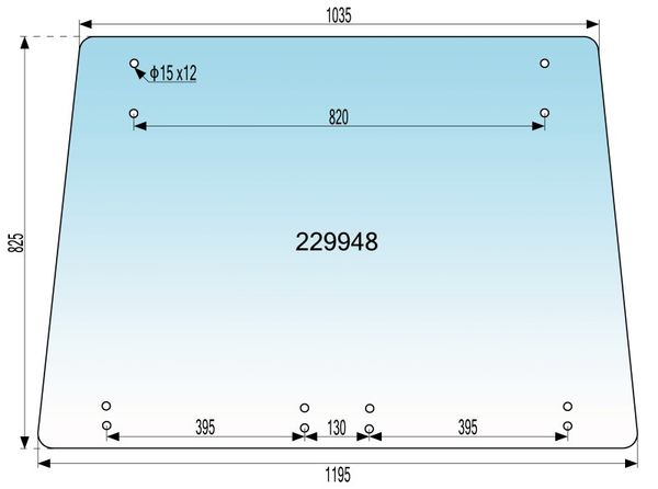 STEKLO KABINE ZADAJ zgoraj IMT 549.4 DW