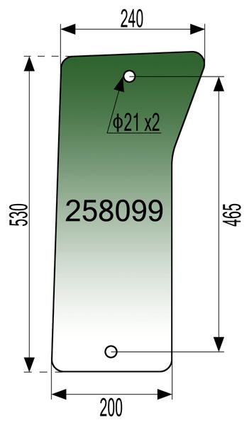 STEKLO KABINE SPREDAJ spodaj LEVO ali DESNO LOCHMANN Kabina: LOCHMANN  SLH13 - SLH14 - SLH24 - SLH25 - SLH26