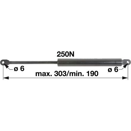 AMORTIZER KABINE L=305 PZ-PY F=250N FENDT AMORTIZER KABINE L=305 PZ-PY F=250N FENDT