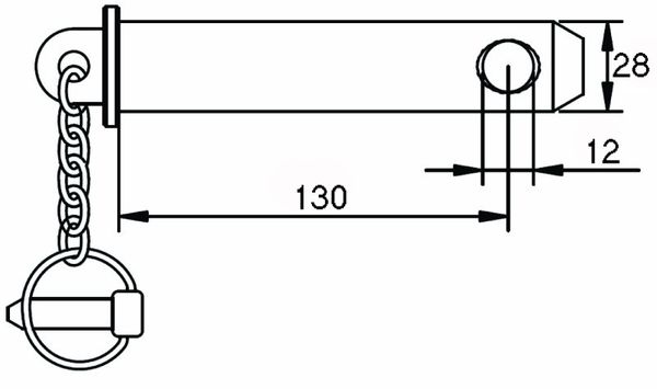 SORNIK PRIKLOPA Z VERIGI IN VAROVALKO fi=28 L=100 Lcelotni=??mm SORNIK PRIKLOPA Z VERIGI IN VAROVALKO fi=28 L=100 Lcelotni=??mm