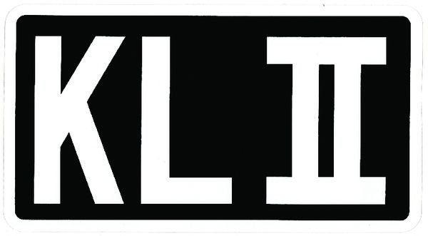 NALEPKA KLASSE II "KL II" STEYR T84 - T180/a - T185 - T280 NALEPKA KLASSE II "KL II" STEYR T84 - T180/a - T185 - T280