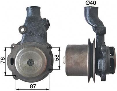 ČRPALKA VODE PERKINS MF-MASSEY FERGUSON165-168-174-175-178-180-184-185-188-194-206-255-265-274-275-285-290-294S-307-362-373-377-383-384-387-393-397-40