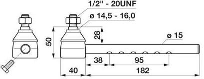 ZGLOB VEZNEGA DROGA fi=15 K14.5/16.0 MF-MASSEY FERGUSON
