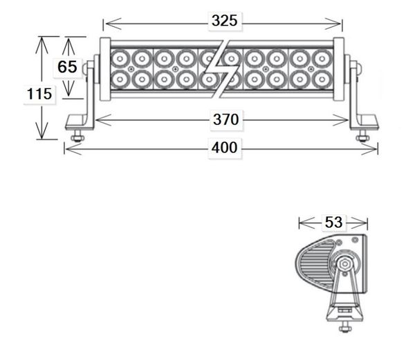 ŽAROMET LED PANELNI 4200Lm DELOVNI PRAVOKOTEN 115x325 9-32V 24x3W ŽAROMET LED PANELNI 4200Lm DELOVNI PRAVOKOTEN 115x325 9-32V 24x3W