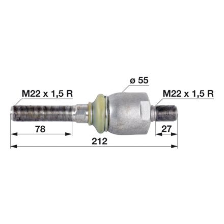 ZGLOB VOLANA AKSIALEN M22x1.5mm / M22x1.5mm desni navoj STEYR Serije 900er u. M900er Serije 9000er u. M9000er 955-964-970M975-M948-M958-M952-M963-M96 ZGLOB VOLANA AKSIALEN M22x1.5mm / M22x1.5mm desni navoj STEYR Serije 900er u. M900er Serije 9000er u. M9000er 955-964-970M975-M948-M958-M952-M963-M96