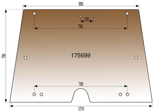 STEKLO KABINE SPREDAJ zgoraj (razmak lukenj brisalca107mm) (tonirano rjavo) FIAT 566-666-766-580-680-780-880-980-55.66-60.66-70.66-80.66-55.46-65.46 ; STEKLO KABINE SPREDAJ zgoraj (razmak lukenj brisalca107mm) (tonirano rjavo) FIAT 566-666-766-580-680-780-880-980-55.66-60.66-70.66-80.66-55.46-65.46 ;