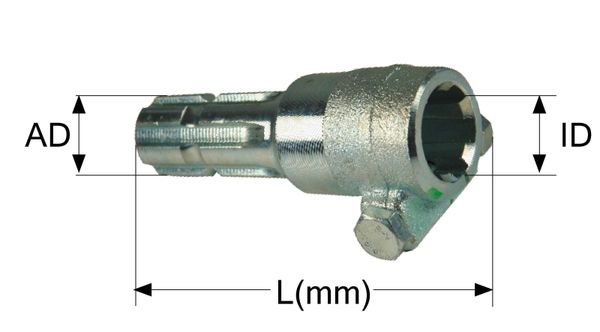PODALJŠEK KARDANA   AD=1 3/8” z=6 ,ID=1 3/8” z=21 NA VIJAK