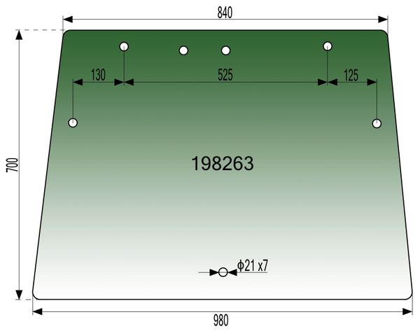 STEKLO KABINE SPREDAJ zgoraj kabina: LOCHMANN GL5 - SLH4 in SLH5 - SLH9 - SLH12