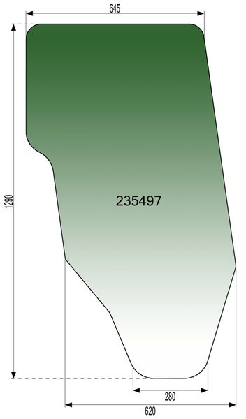 STEKLO KABINE VRAT LEVO ali DESNO HÜRLIMANN XA607 kabina: SOVEMA CS22