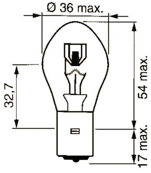 ŽARNICA SIMETRIČNA 12V 50W BA20S ŽARNICA SIMETRIČNA 12V 50W BA20S