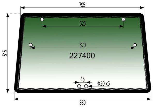 STEKLO KABINE ZADAJ zgoraj AGRIFARM 550 STEKLO KABINE ZADAJ zgoraj AGRIFARM 550