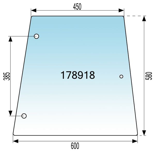STEKLO KABINE BOČNO LEVO ali DESNO ZADNJE DO SERIJSKE ŠT. B18008 MF-MASSEY FERGUSON