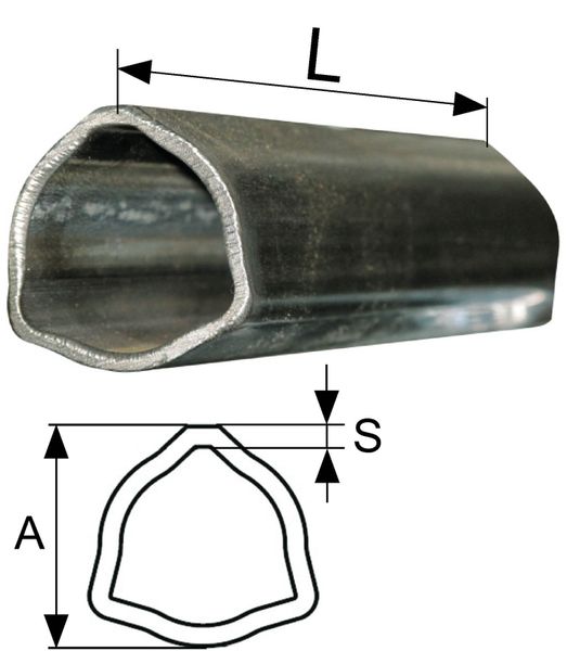 CEV POSAMIČNA T5 ,L=3000mm TRIKOTNA   AxS= 54x4