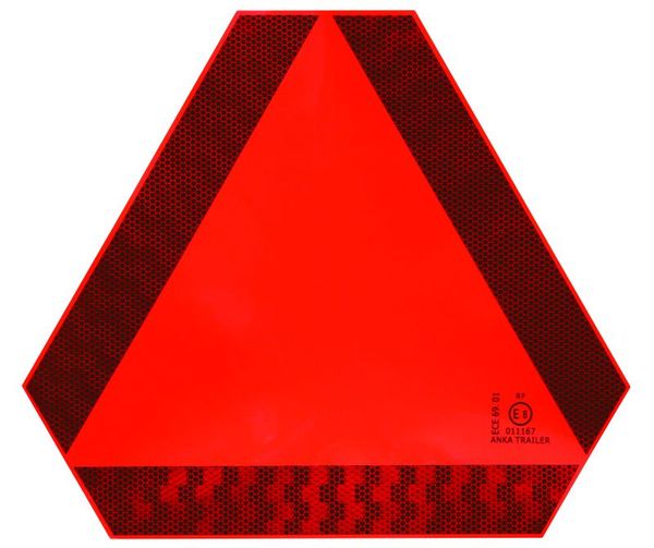 TABLA OPOZORILNA nalepka TRIKOTNIK; TABLA ZA OZNAČEVANJE POČASNIH VOZIL standard ECE 69.01 TABLA OPOZORILNA nalepka TRIKOTNIK; TABLA ZA OZNAČEVANJE POČASNIH VOZIL standard ECE 69.01